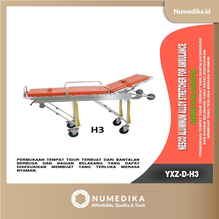 Aluminium Alloy Strecher For Ambulance Nesco Tipe YXZ-D-H3